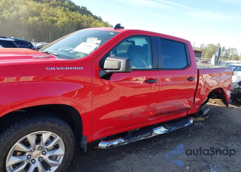 2025 Chevrolet Silverado 1500 4Wd Short Bed Custom z USA, uszkodzony, nr VIN 1GCPKBEK3SZ180524